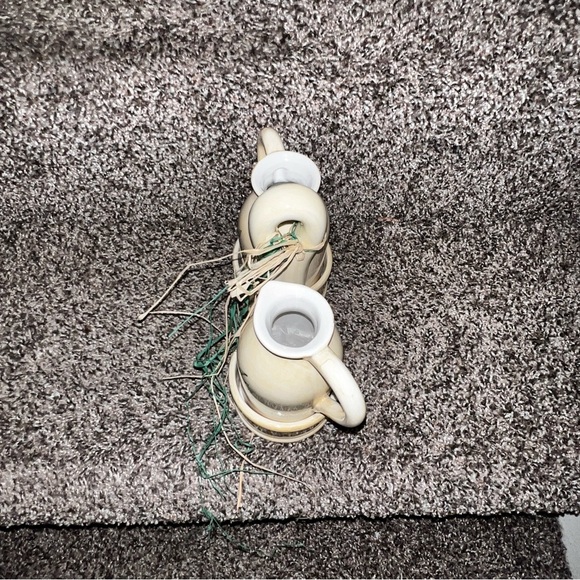 Vintage Herbal Vinger And Oil Cruet Set Herbal Gardens Kate Mawdsley - Picture 2 of 4